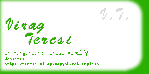 virag tercsi business card